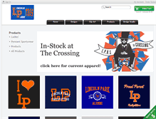 Tablet Screenshot of lincolnparktees.com